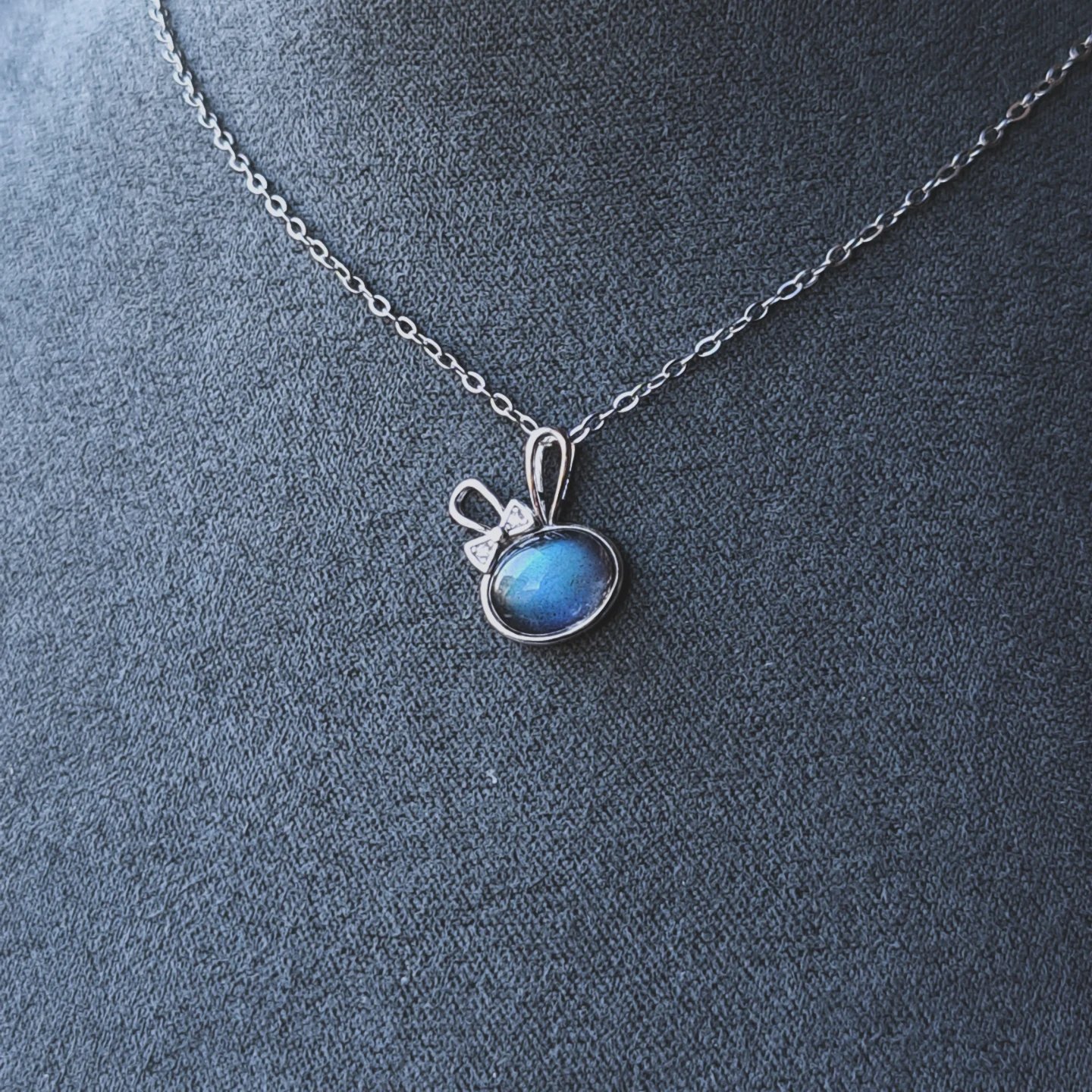 兔子拉長石項鍊 縮圖